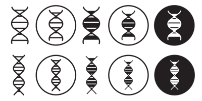 Dna Icon vector