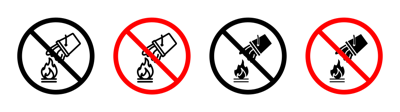 Do Not Extinguish With Water Sign vector