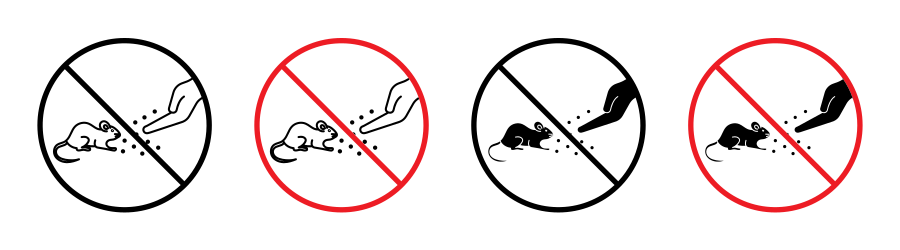 Do Not Feed The Animals Sign Icon SVG