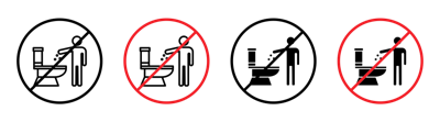 Do Not Litter In Toilet Sign vector
