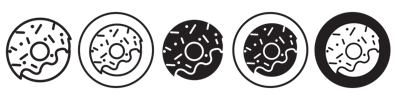 Donuts Icon vector