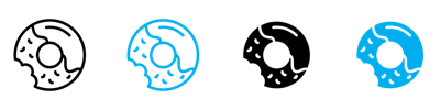 Doughnut Icon vector