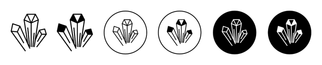 Drugs Crystals Icon vector