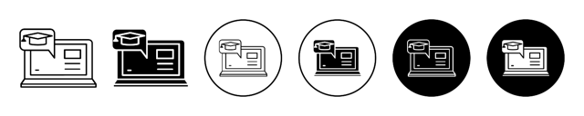 E Learning Icon vector