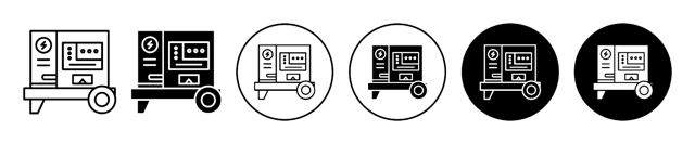 Electric Generator Icon vector