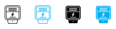 Electric Meter Icon vector