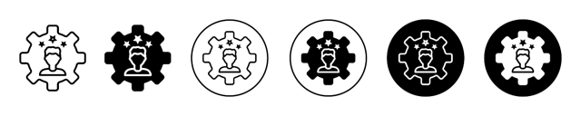 Employee Skills Icon vector