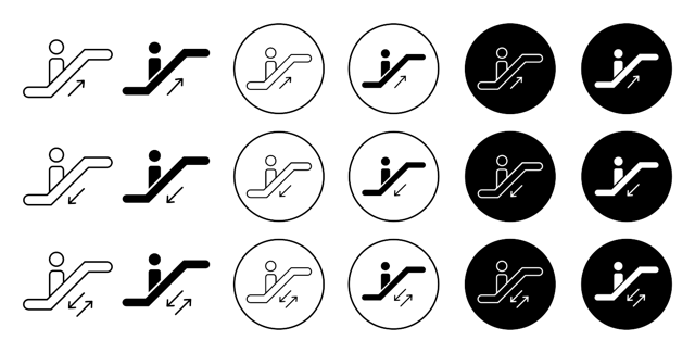 Escalator Icon vector