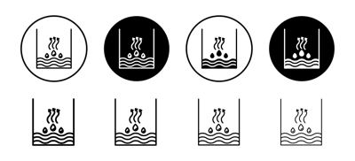 Evaporation Icon vector