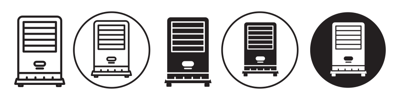 Evaporative Cooler Vector Icon vector