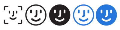 Face ID Icon vector