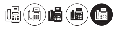 Fax Machine Icon vector