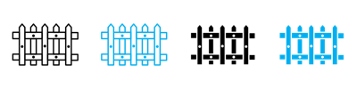 Fence Icon vector