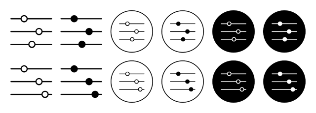 Filter Control Icon vector