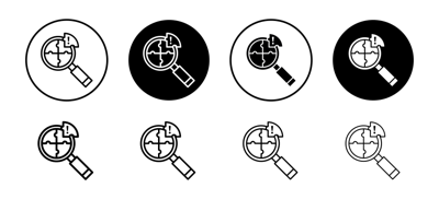 Finding Problem Icon vector