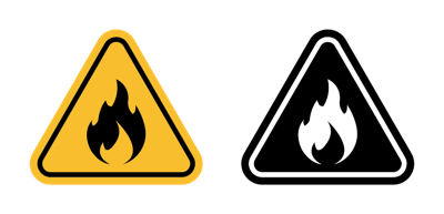 Fire Warning Sign vector