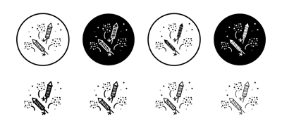 Fireworks Icon vector