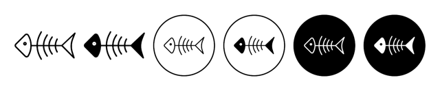 Fishbone Icon vector