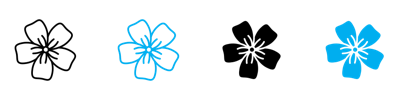 Flax Flower Icon vector