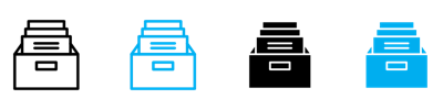 Folder Box Icon vector