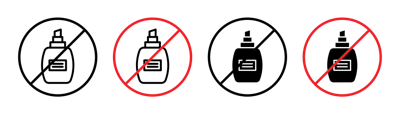 Forbidden Perfume Sign vector