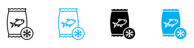 Frozen Food Icon vector
