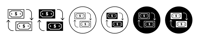 Funds Transfer Icon vector