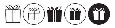 Gift Box Icon vector