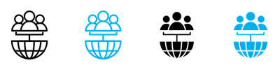 Global Leadership Icon vector