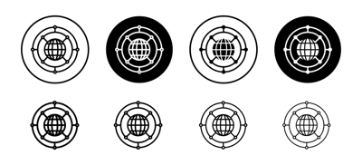 Global Network Icon vector