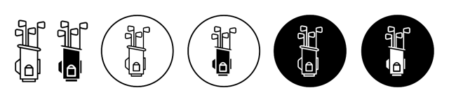Golf Bag Icon vector