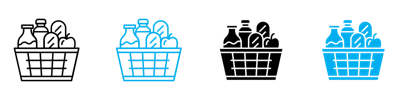 Groceries Icon vector