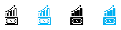 Growing Profit Icon vector