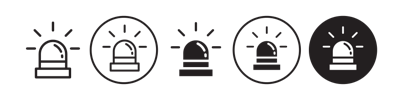 Gyrophare Icon vector