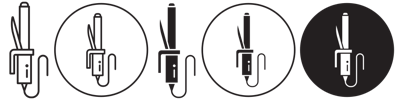 Hair Curler Icon vector