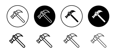 Hammer Icon vector