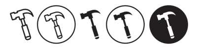 Hammer Icon vector