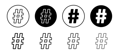 Hashtag Icon vector