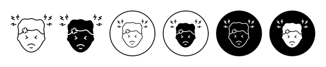 Headache Icon Icon vector