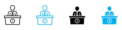Help Desk Information Icon vector