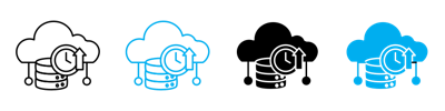 High Server Uptime Icon vector