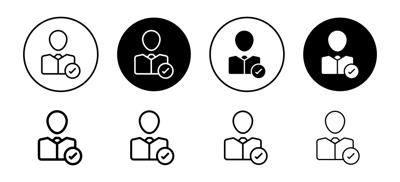 Hired Icon vector
