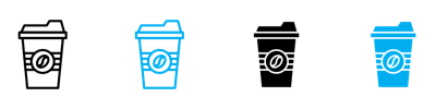 Hot Coffee Cup Icon vector
