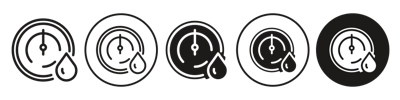 Hygrometer Icon vector