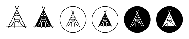 Indian Tepee Icon vector