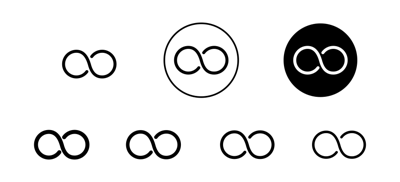Infinity Icon vector