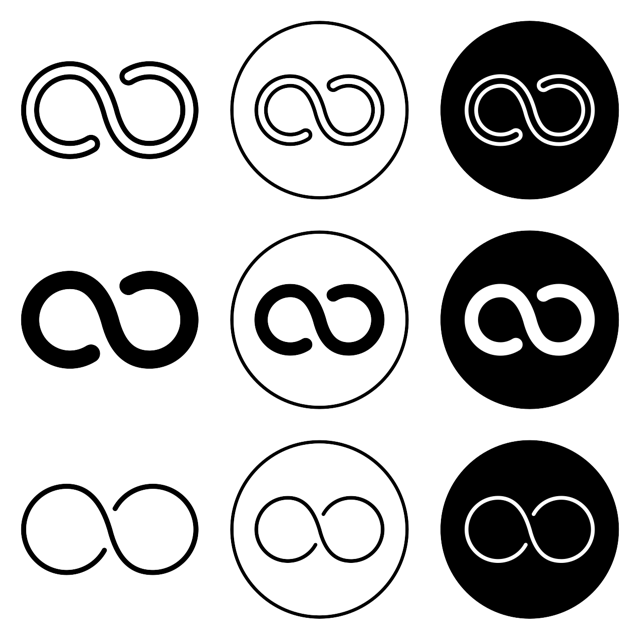 Infinity Icon vector
