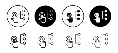 Interaction Icon vector