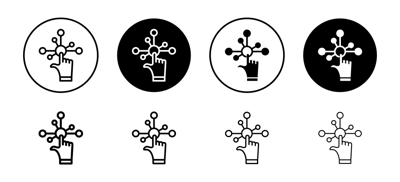 Interactivity Icon vector