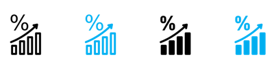 Interest Growth Icon vector
